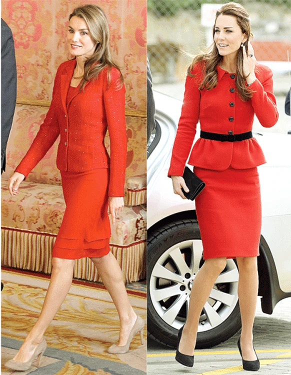 
    Letizia (41 de ani,stânga) şi Kate (32 de ani, dreapta)  