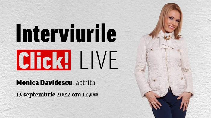  Monica Davidescu la Click! Live despre frumusețe, feminitate, familie și teatru