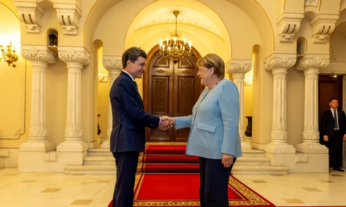 Nicușor Dan și Angela Merkel, la Cotroceni png