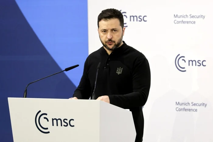 Volodimir Zelenski a avut o întrevedere cu vicepreședintele SUA la Munchen FOTO EPA-EFE