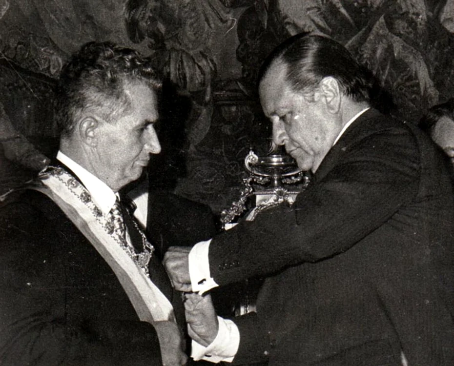 Nicolae Ceausescu si Elena Ceausescu in Venezuela (Fotografia #AA175) IICCMER