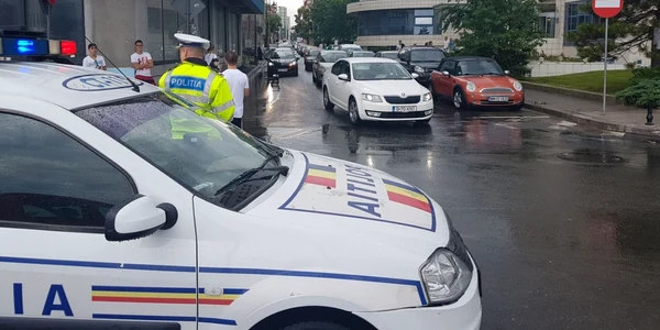 Trafic rutier inchis Constanta FOTO Călin Gavrilaş