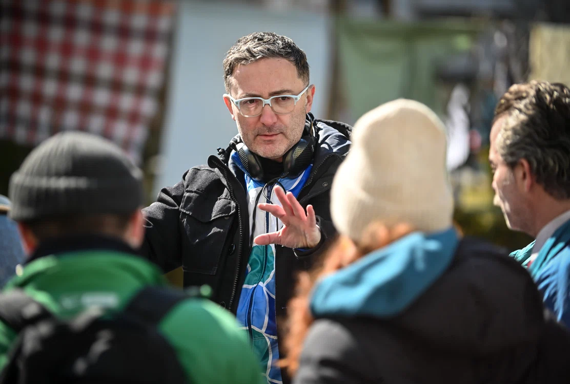 Tudor Giurgiu, pe platoul de filmare. FOTO: Arhiva personală