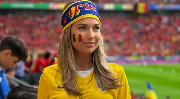 Maria Iordănescu, sora selecționerului, l-a susținut pe Edi din tribune la Euro 2024. Foto Facebook