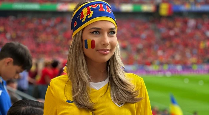 Maria Iordănescu, sora selecționerului, l-a susținut pe Edi din tribune la Euro 2024. Foto Facebook