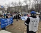 Protest în fața Prefecturii Timiș FOTO Ștefan Both
