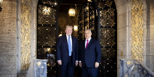 Viktor Orban și Donald Trump _ întrevedere la Mar-a-Lago FOTO EPA-EFE