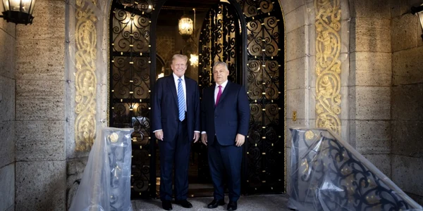 Viktor Orban și Donald Trump _ întrevedere la Mar-a-Lago FOTO EPA-EFE