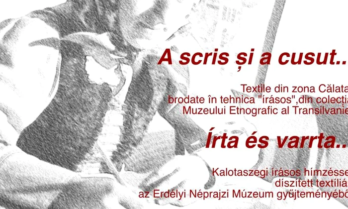 A scris și a cusut    Textile din zona Călata, brodate în tehnica írásos, din colecția Muzeului Etnografic al Transilvaniei” jpeg