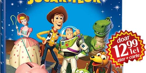 "Povestea Jucăriilor" se distribuie marţi cu ziarul Adevărul