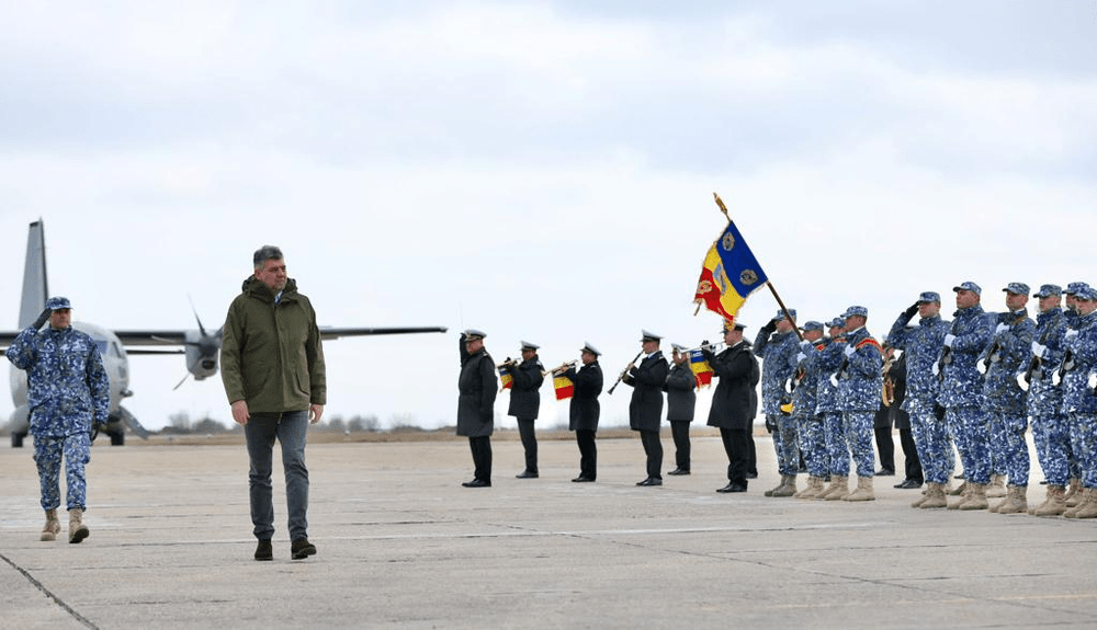 Ciolacu, vizită la Baza Aeriană „Mihail Kogălniceanu”: Un zid de neclintit care protejează România și întreg Flancul Estic al NATO