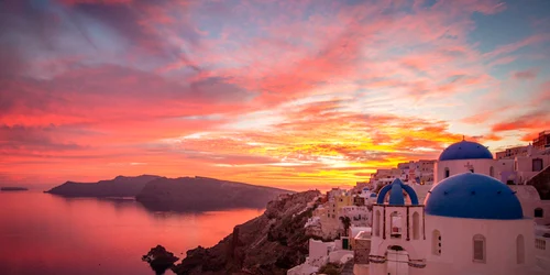 Apus în Santorini Grecia Foto Planet Bell dms