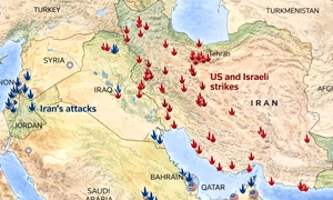 Harta geopolitică a Orientului Mijlociu 2026 png