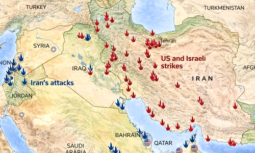 Harta geopolitică a Orientului Mijlociu 2026 png