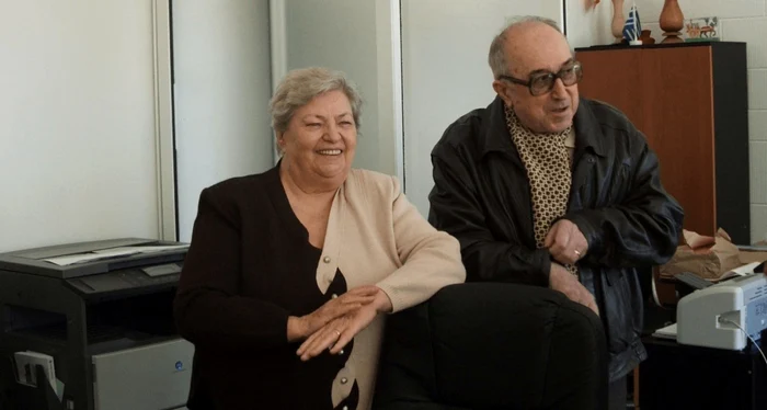 Draga Olteanu Matei și soțul ei, Ioan