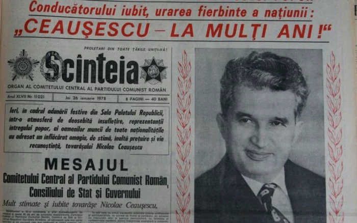 Ziua lui Nicolae Ceauşescu era sărbătorită cu mult fast 