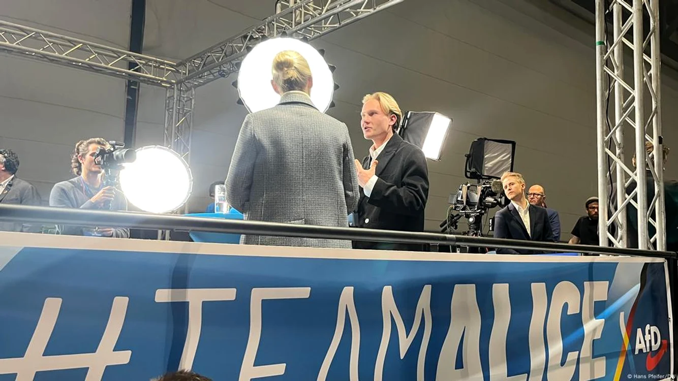 Lidera partidului AfD, Alice Weidel, într-un interviu cu Leonard Jäger
