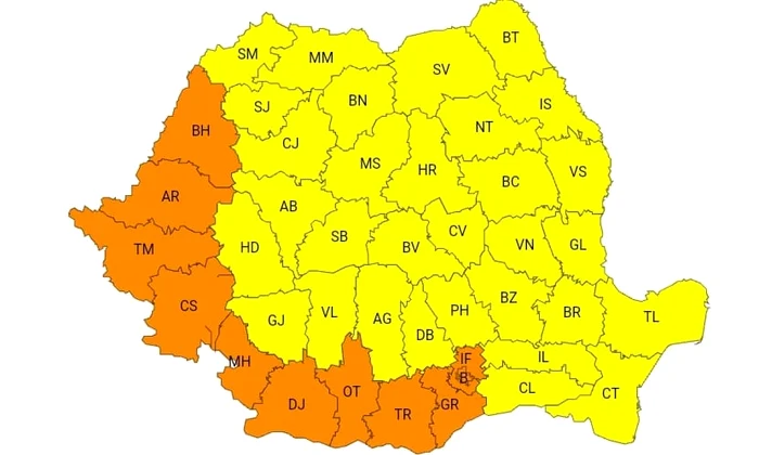 Hartă ANM