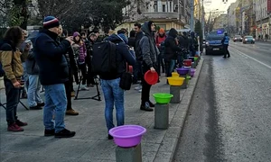 Oamenii au adus ligheane ca să le arate autorităţilorcum se spală  jpeg