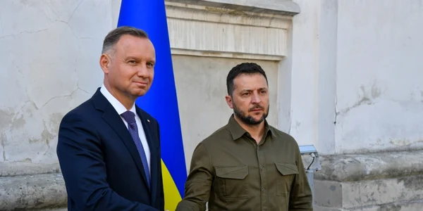Andrzej Duda si Volodimir Zelenski in cadrul unei intalniri la Lutk FOTO EPA EFE jpg