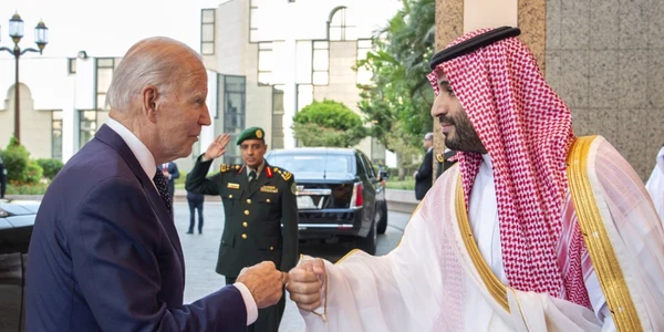 Joe Biden si Mohammed bin Salman FOTO EPA-EFE