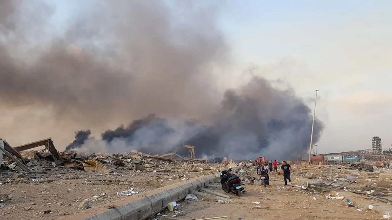 Harta zonei unde a avut loc explozia