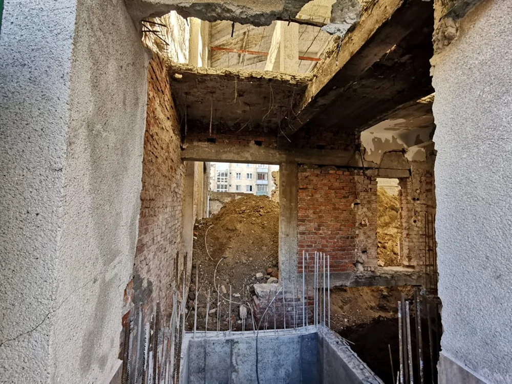 Şantierul cinematografului Studio din Timişoara FOTO Ş.Both