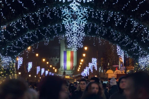 Lumini de sărbătoare la Iaşi FOTO Primăria Iaşi- Andrei Cucu