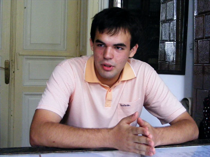 Andrei Nicolae, elev al Colegiului Naţional "Traian" FOTO Corina Macavei
