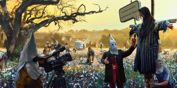 Caricaturistul chinez Wuheqilin a oferit o replică la criticile occidentale privind munca forţată la ca sunt supuşi minorităţile uigire FOTO captură Twitter