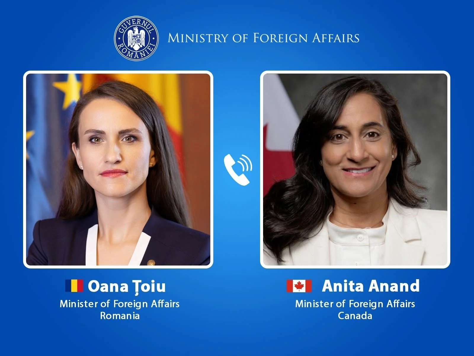 Ministrul de Externe al Canadei, vizită în România. Discuții cu Oana Țoiu și Nicușor Dan înaintea Summitului NATO