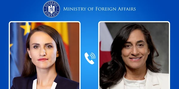 Oana Țoiu și ministrul canadian de Externe Anita Anand FOTO Facebook / Oana Țoiu