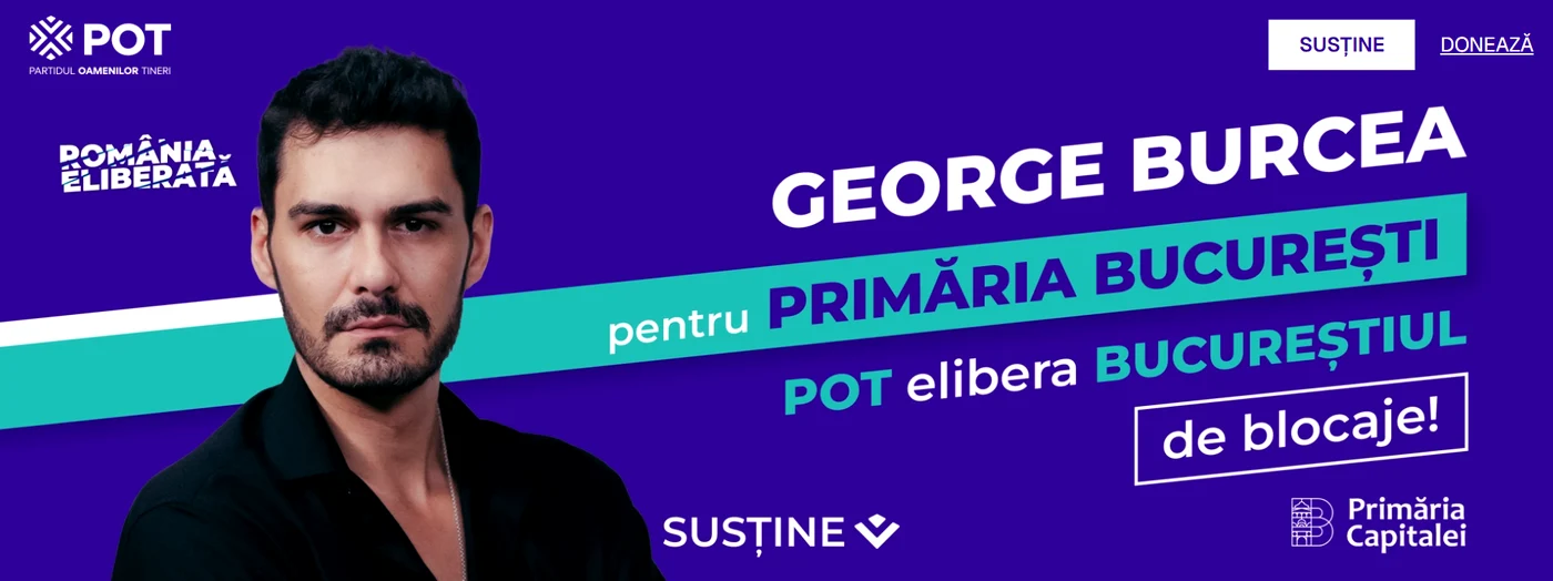 Actorul George Burcea și-a anunțat candidatura la Primăria Capitalei. FOTO: potlacapitala.ro