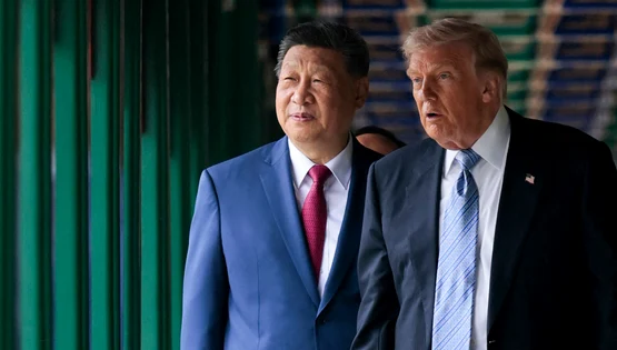 Trump, alături de Xi Jinping la complexul de protocol Zhongnanhai din Beijing FOTO AFP