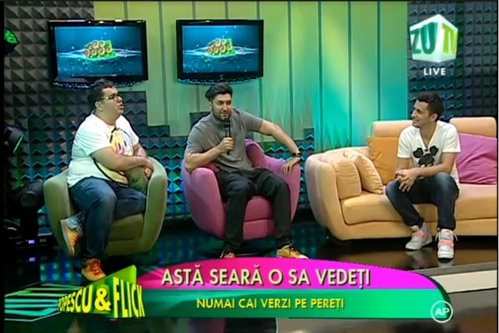 Smiley a fost prezent în cadrul emisiunii "Popescu &amp; Flick"