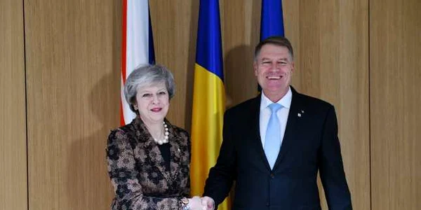 Klaus Iohannis si Theresa May FOTO Presidency