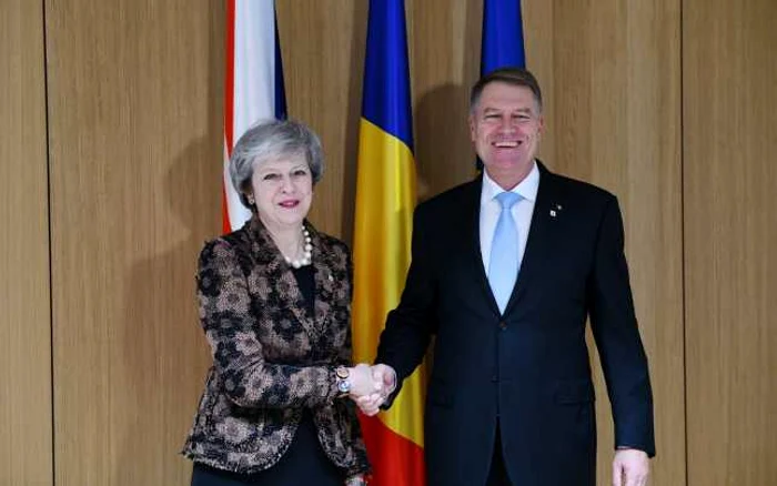 Klaus Iohannis si Theresa May FOTO Presidency