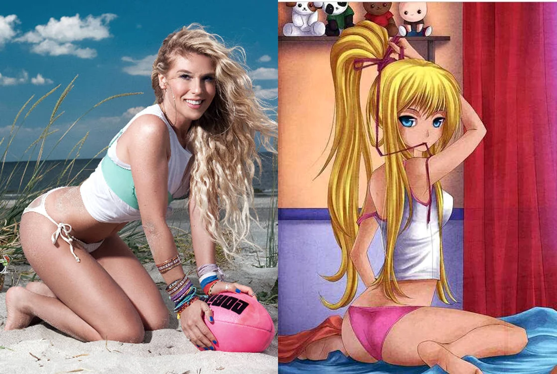 Corina, comparată de fani cu personajele din desenele animate Manga