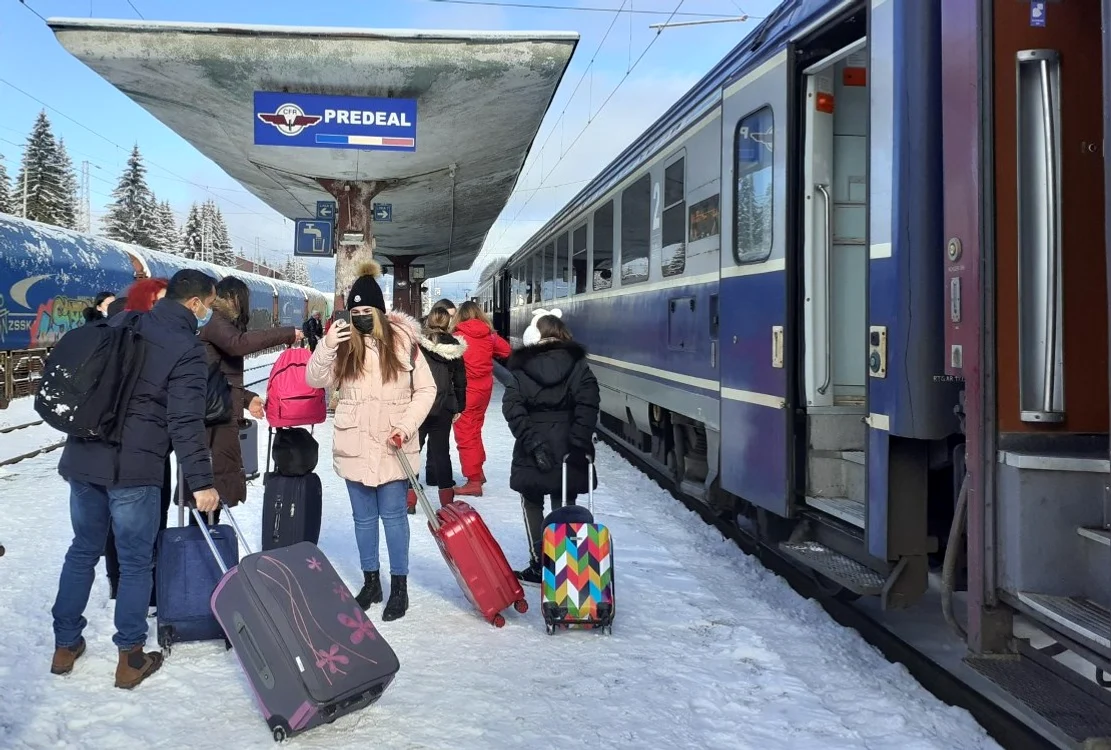 După două ore, bucureștenii au ajuns la Predeal