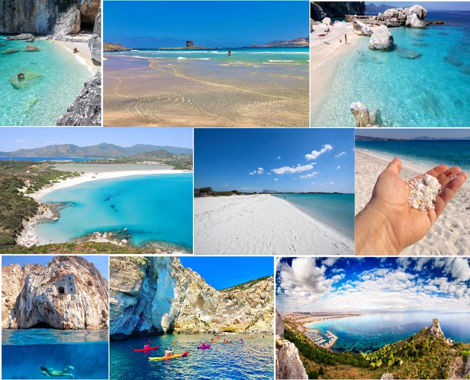 Spectaculoasele plaje din Sardinia Italia Colaj Visit Sardinia Facebook DMS