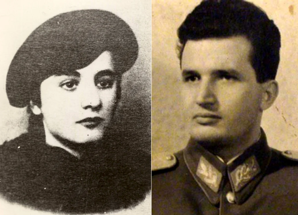 Elena şi Nicolae Ceauşescu în tinereţe. El a ajuns general în armata României comuniste