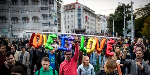 manifestatie pro lgbt bratislava 14 octombrie 2022 Foto EPA EFE