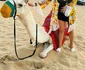 Julia Chelaru, senzații tari pe cămilă în vacanța din Dubai foto: arhiva personală 