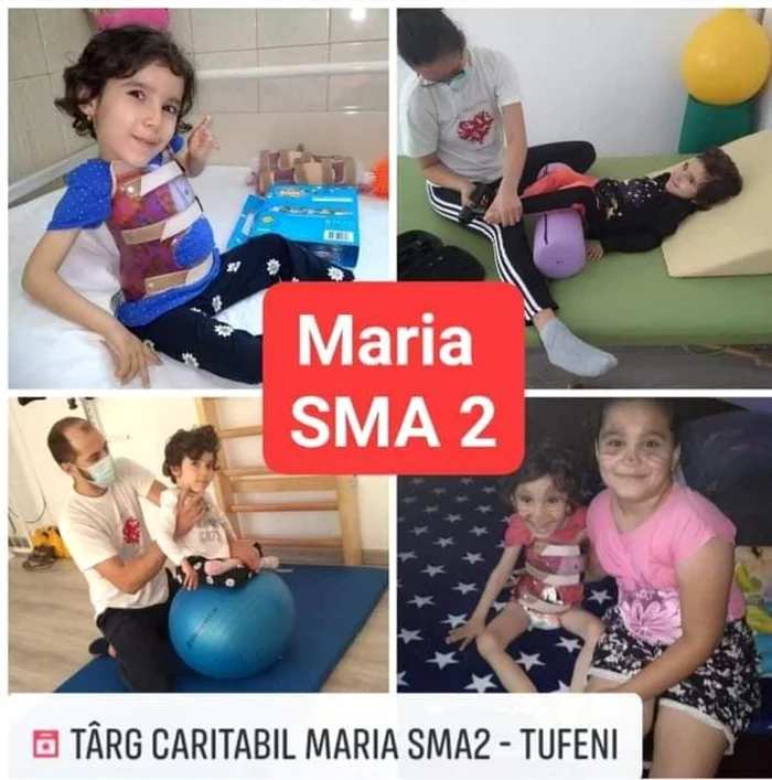 colecta pentru maria andrei - o fetita care suferă de sma tip 2