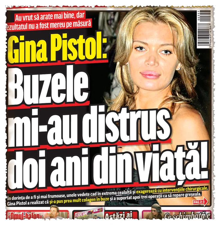 Gina Pistol s-a nenorocit şi ea