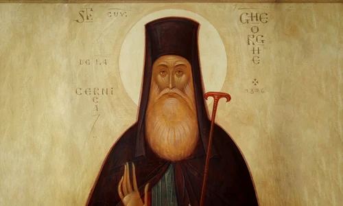 calendar ortodox 2022 3 decembrie sfantul prooroc Sf Cuvios Gheorghe de la Cernica  icoană Gabriel Toma Chituc jpg