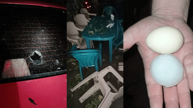 Grindina cât oul de găină a spart parbrize și țigla de pe case, în câteva localități din județul Buzău