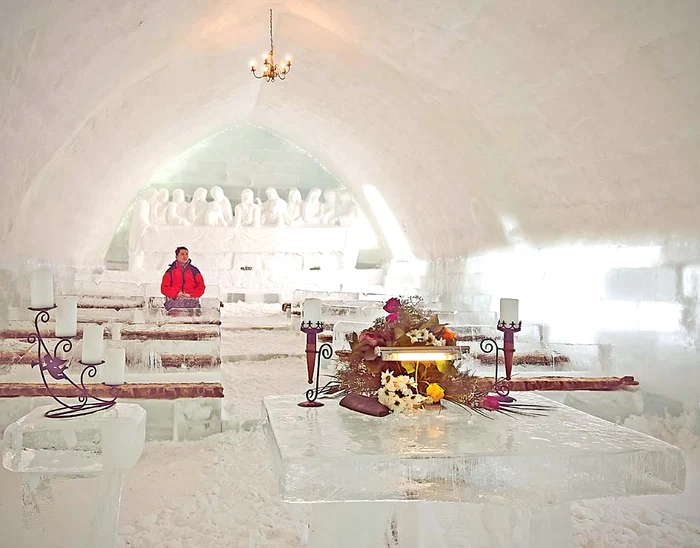 Lăcașul de cult este construit în fiecare iarnă