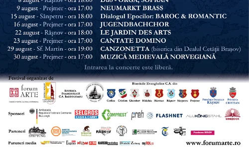 Concerte de muzică sacră în biserici fortificate din Ţara Bîrsei png