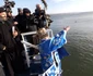 procesiune de bobotează pe malul dunării la severin FOTO Corina Macavei